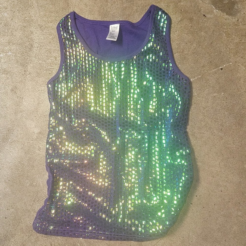 Balera XLC Purple Sequin Tank Top